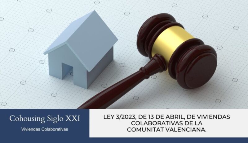 Ley 3 2023 de 13 de abril de viviendas colaborativas